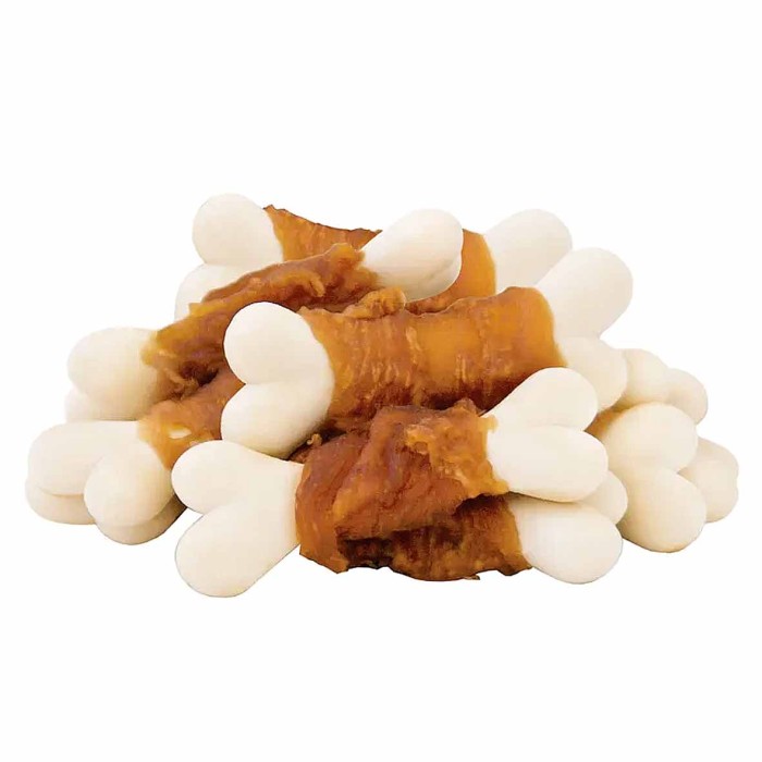 Лакомство для собак Деревенские лакомства кальцевая косточка с курицей 55гр д/п