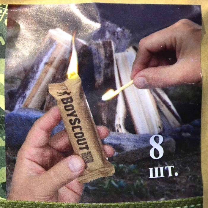 Роллы для розжига Boyscout в пакетах 8шт арт61626