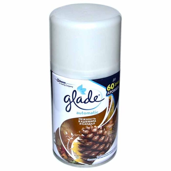 Баллон сменный Glade Automatics Нежность кашемира и сандал 269мл ж/б