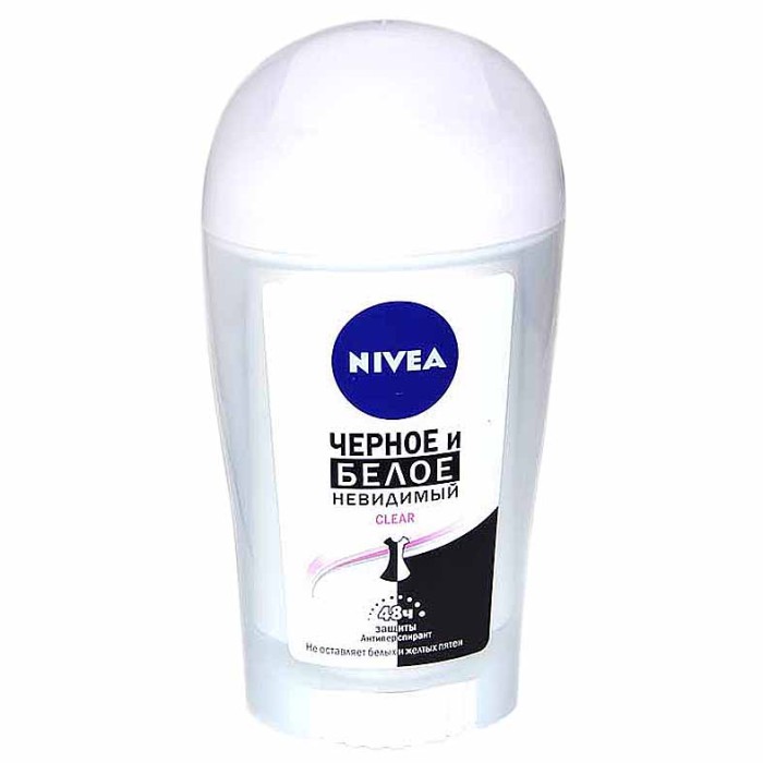 Дезодорант Nivea Черное и белое невидимый Pure 40мл пэт
