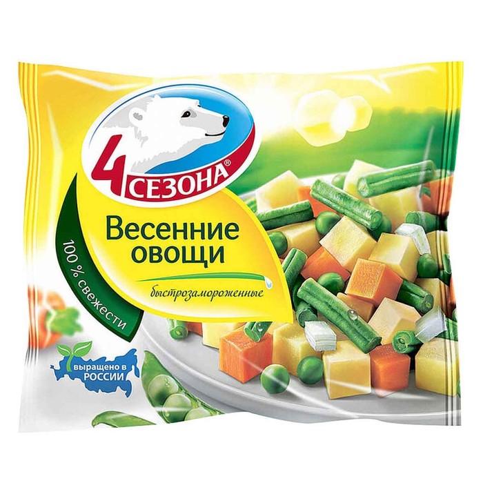 Овощи весенние 4 сезона 400гр м/у