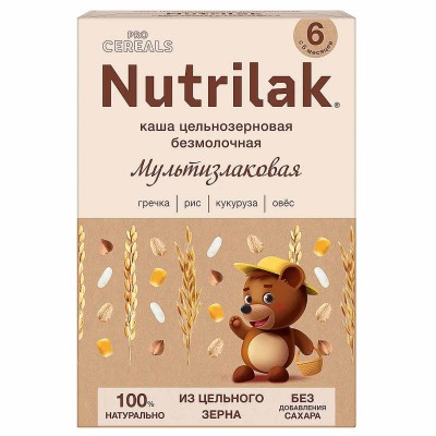 Каша Procereals мультизлаковая безмолочная цельнозерновая с 6мес 200гр к/у
