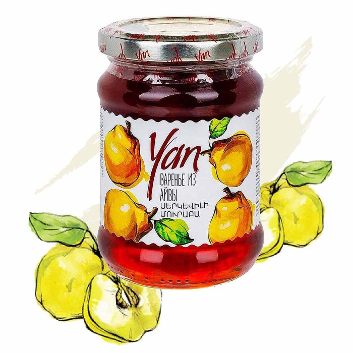 Варенье Yan из айвы 300гр ст/б