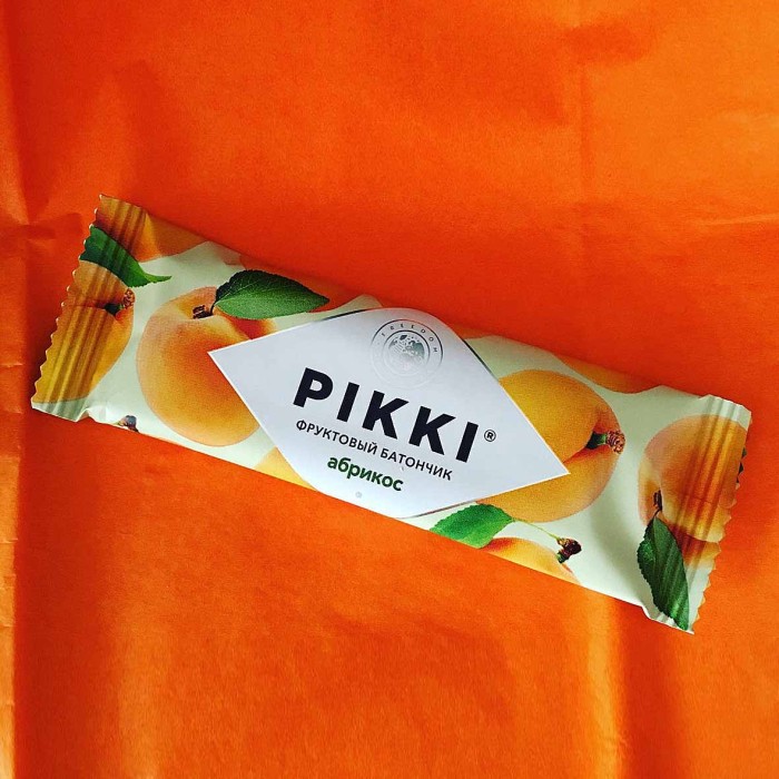 Батончик фруктовый Pikki абрикос-яблоко 25г