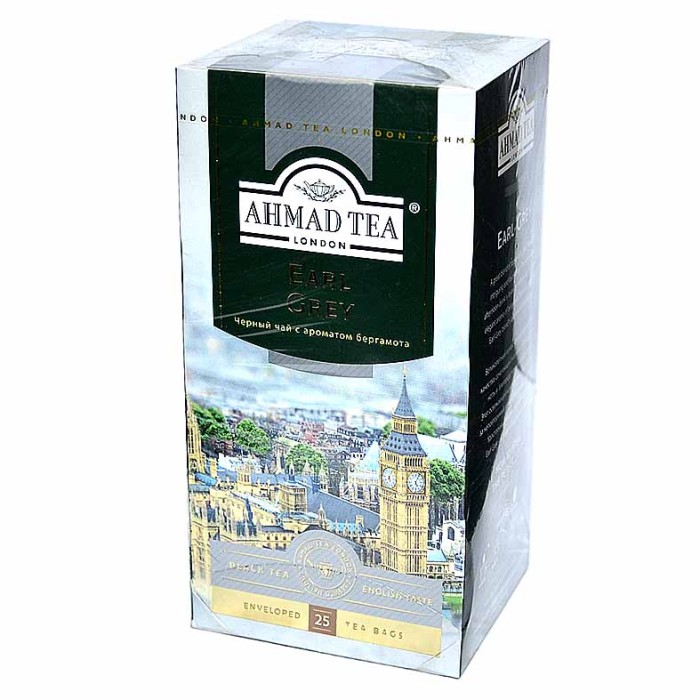 Чай Ahmad Tea Earl Grey черный 25*2гр к/у