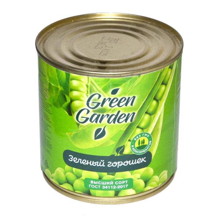 Горошек зеленый Green Garden 425гр ж/б