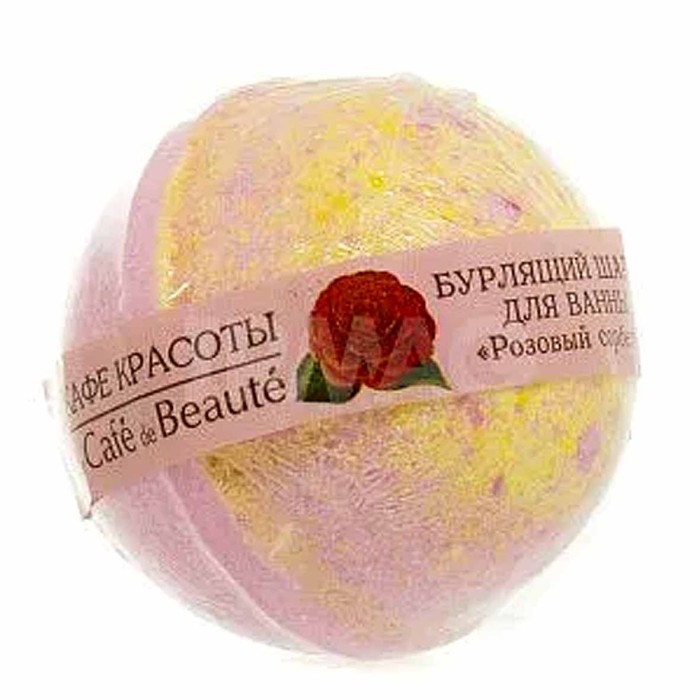Шар бурлящий Кафе красоты Розовый сорбет 120гр