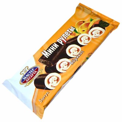Мини-рулеты Мастер Десерта абрикос 175гр м/у