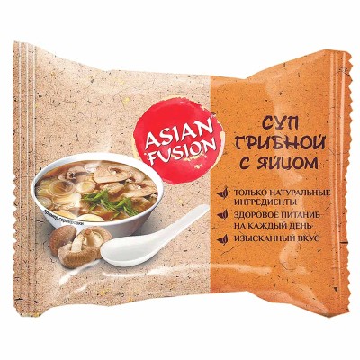 Суп Asian Fusion грибной с яйцом 12гр м/у