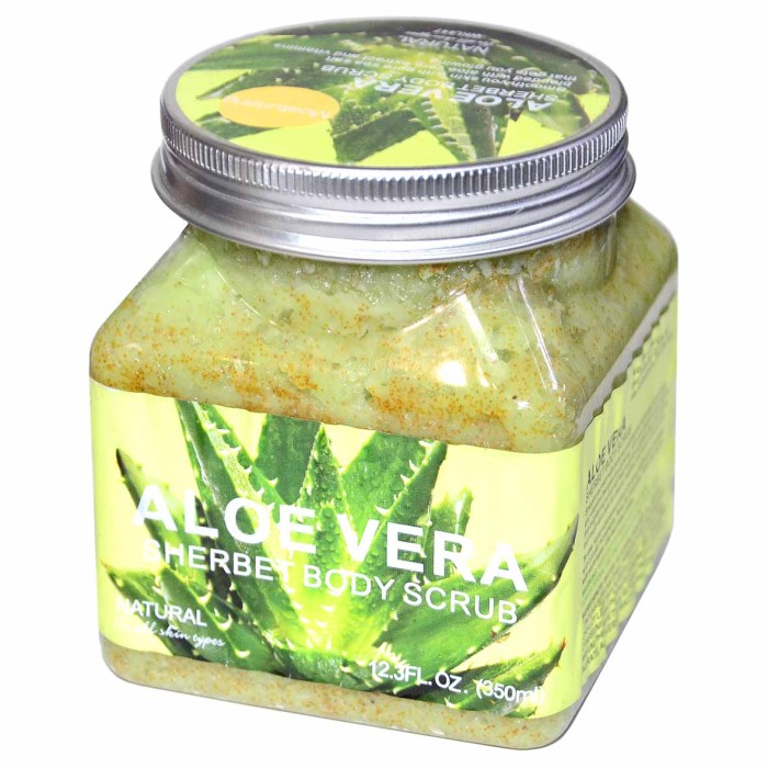 Скраб для тела Brightening Aloe Vera sherbet 350мл пэт