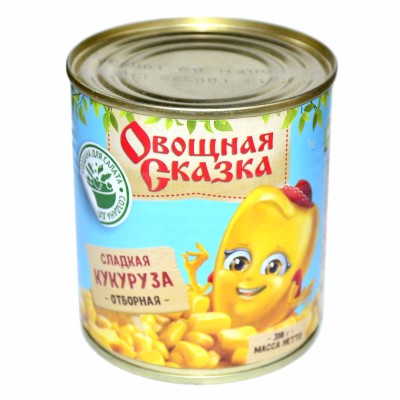 Кукуруза Овощная сказка сахарная 310гр ж/б