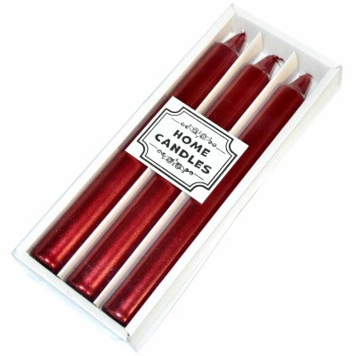 Свечи Home Candles красные 3шт