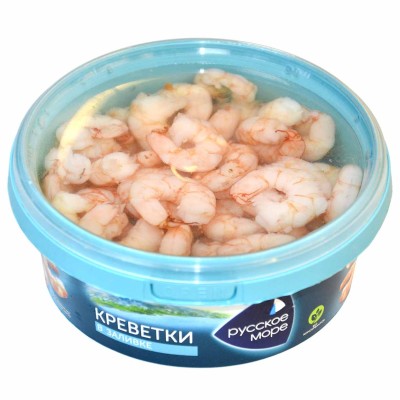 Мясо креветки Русское море в заливке 300гр пэт