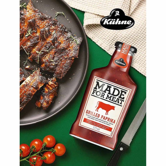 Соус Kuhne Made for meat томатный с перцем гриль 375мл ст/б