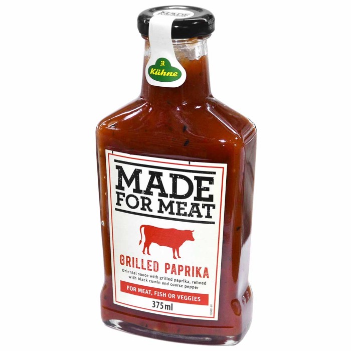 Соус Kuhne Made for meat томатный с перцем гриль 375мл ст/б