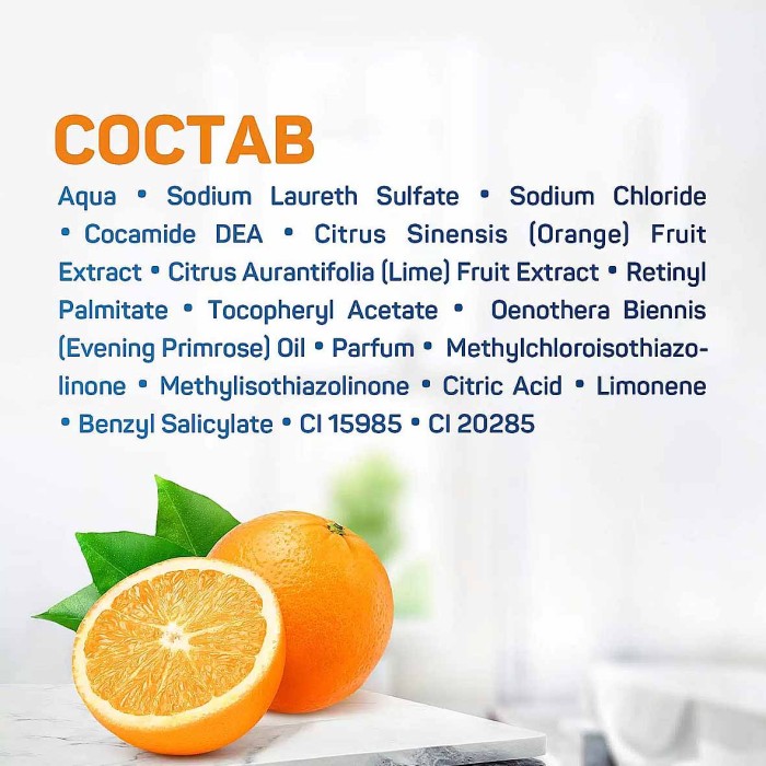 Мыло жидкое Aura Vitamin Complex 2в1 Апельсин и витамины 500мл пэт