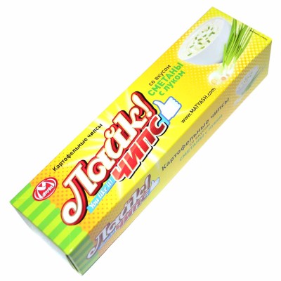 Чипсы Лайк вкус сметана и лук пластина 80гр к/у