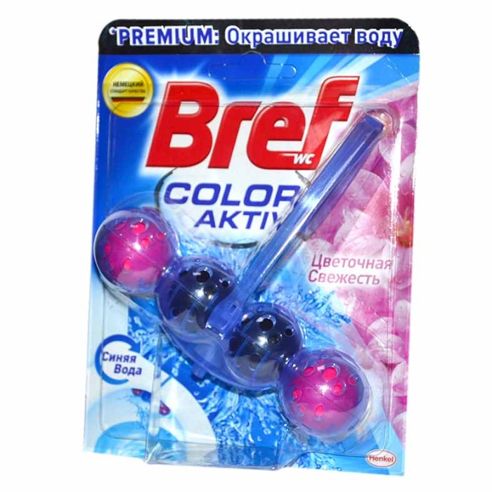Блок для туалета Bref Color Aktiv Цветочная свежесть 50гр м/у