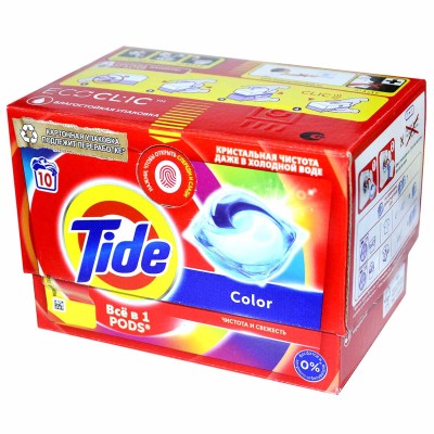Капсулы для стирки Tide Color 10*16.8гр пэт