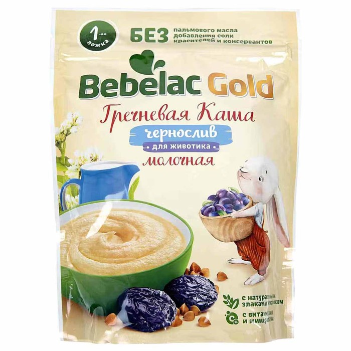 Каша Bebelac гречневая молочная чернослив с 4мес 200гр д/п