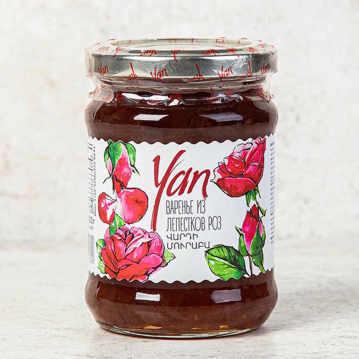 Варенье Yan из лепестков роз 300гр ст/б