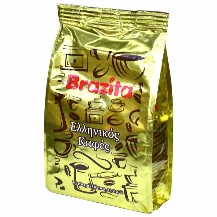 Кофе Brazita натуральный молотый 192гр м/у