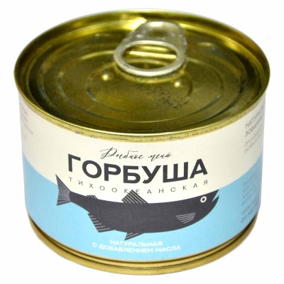 Горбушка Рыбное Меню тихоокеанская с доб масла 250гр ж/б
