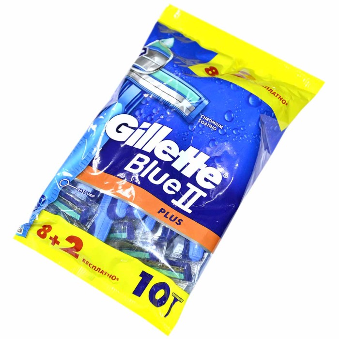 Бритва одноразовая Gillette BlueII Plus 10шт м/у