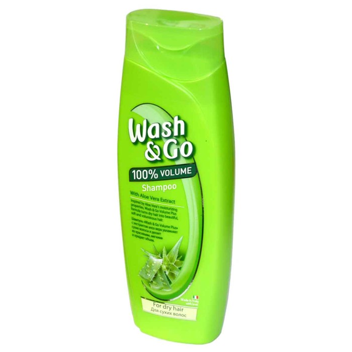 Шампунь для волос Wash&Go Алоэ вера 400мл пэт