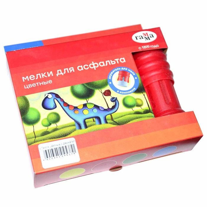 Мелки для асфальта Гамма цветные с держателем 4шт арт221120224