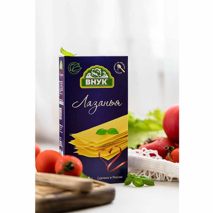 Лапша Внук Лазанья 250гр к/у
