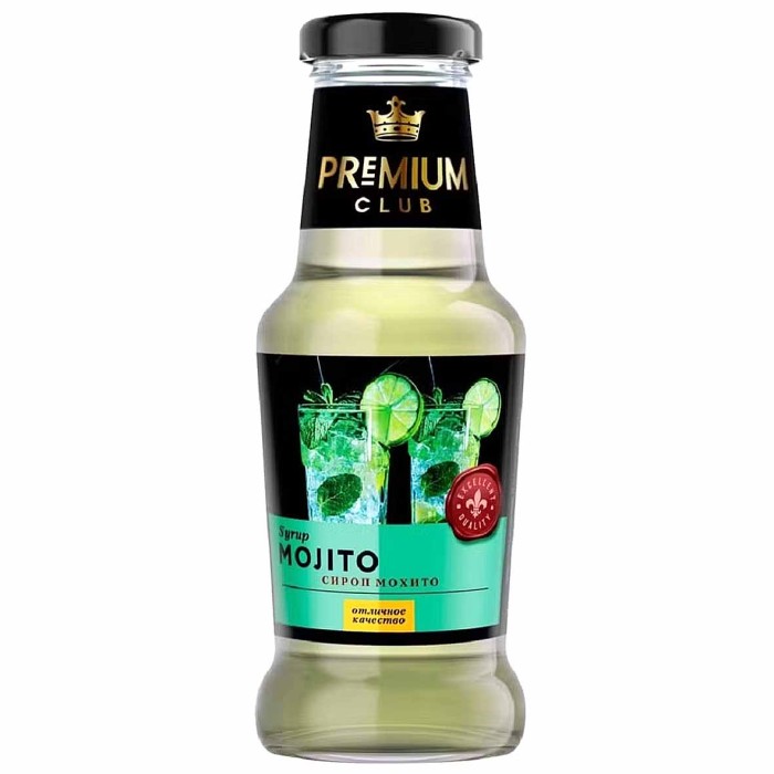 Сироп Premium Club со вкусом мохито 200мл ст/б