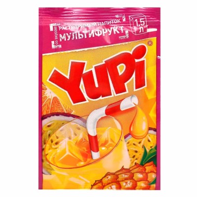 Напиток растворимый Yupi Мультифрукт 15гр м/у