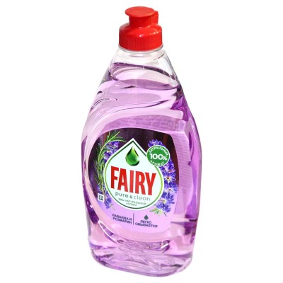 Средство для мытья посуды Fairy Pure&amp;Clean Лаванда и розмарин 450мл пэт