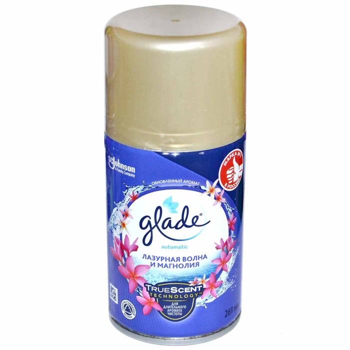 Баллон сменный Glade Automatics Лазурная волна и магнолия 269мл ж/б