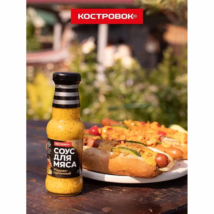 Соус Костровок Медово-горчичный 250мл пэт