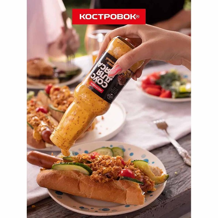 Соус Костровок Медово-горчичный 250мл пэт