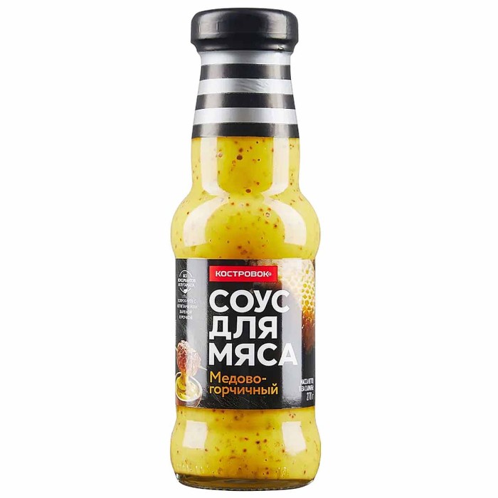 Соус Костровок Медово-горчичный 250мл пэт