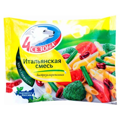 Смесь овощная 4 сезона Итальянская 400гр м/у