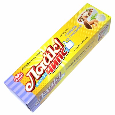 Чипсы Лайк вкус грибы сметана пластина 80гр к/у