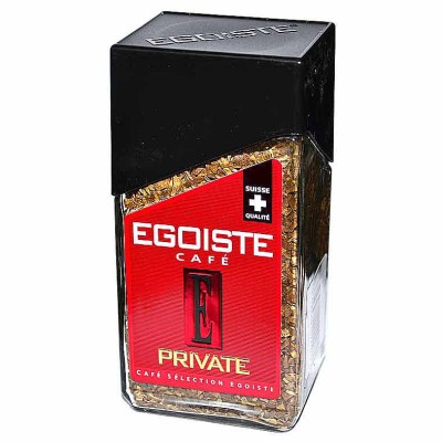Кофе Egoiste Private сублим раст 100гр ст/б