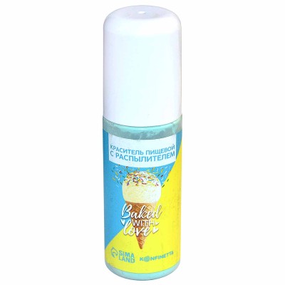 Краситель Baked with love с распылителем мятный 50гр