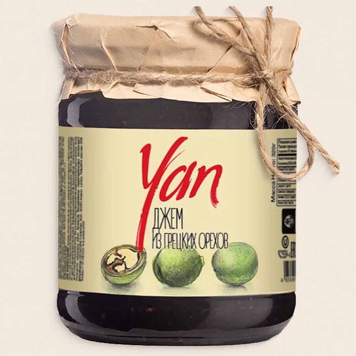 Джем Yan из грецких орехов 320гр ст/б