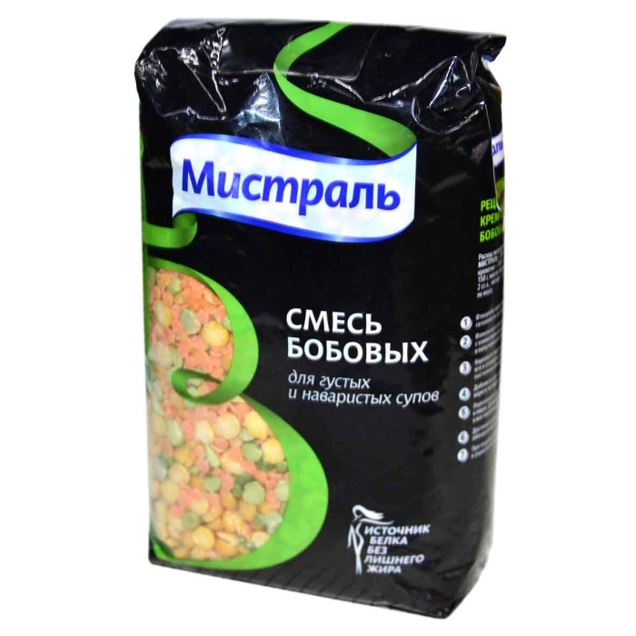 Смесь бобовых Мистраль для густых и наваристых супов 450гр м/у