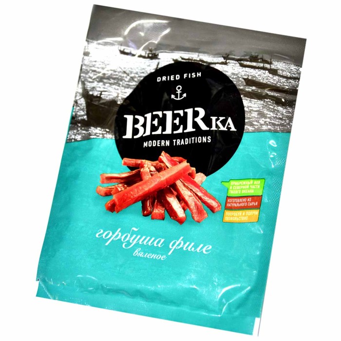 Филе горбуши BEERka вяленное 25гр м/у