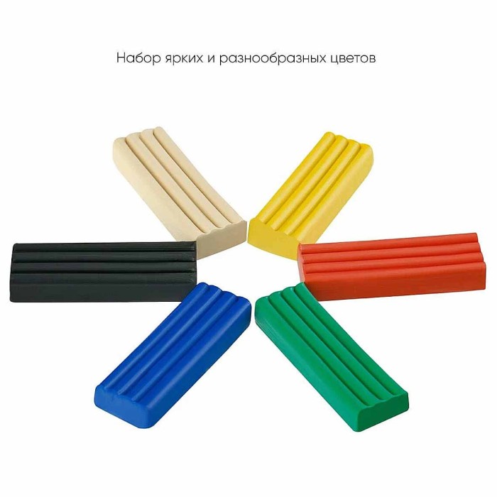 Пластилин Гамма Классический 6цв 120гр арт281030 к/у