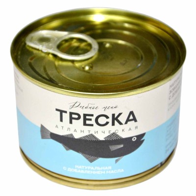 Треска Рыбное Меню атлантическая с доб масла 250гр ж/б