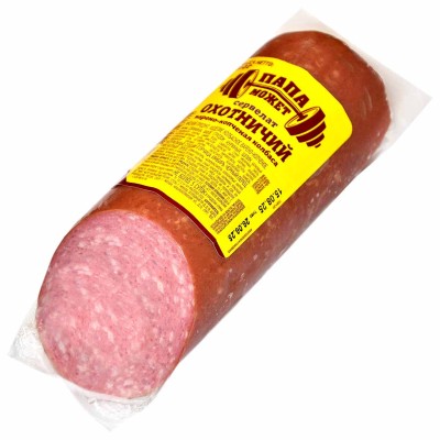 Колбаса в/к Папа Может Сервелат Охотничий 350гр в/у