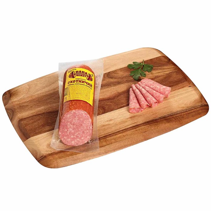 Колбаса в/к Папа Может Сервелат Охотничий 350гр в/у