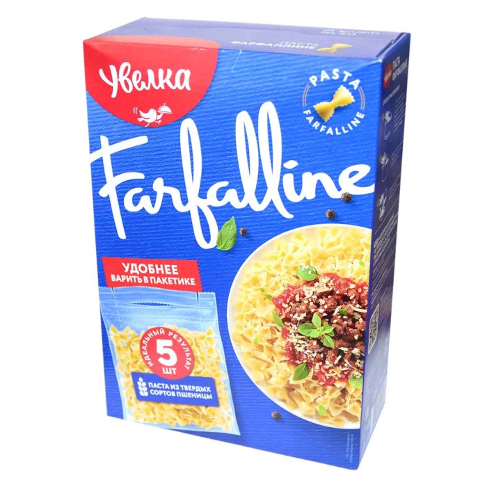 Паста Увелка Фарфаллине 5*80гр к/у